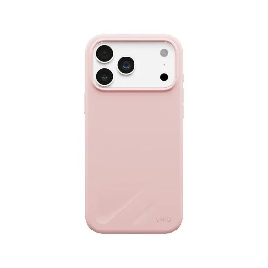 Uniq Hybrid Lino MagSafe Case for iPhone 18 Pro - Pale Rose